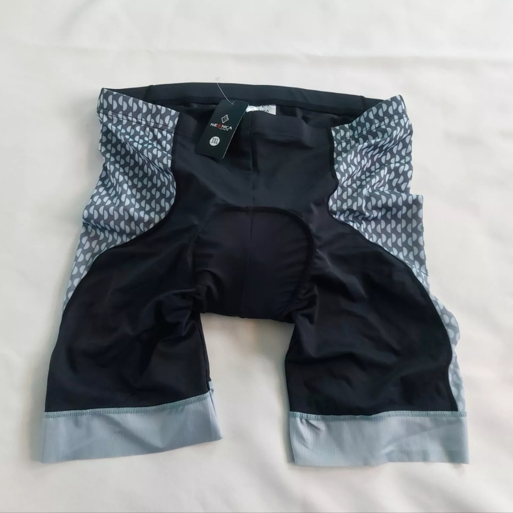 NEENCA Cycling Life Mens Shorts With  Sponge Gel Padded black Grey‎ 3XL